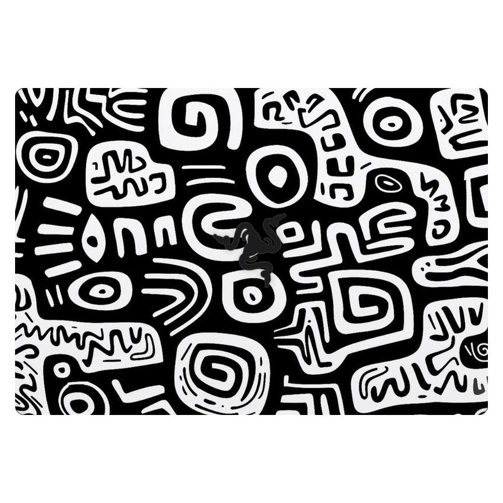 Razer Blade 15 RZ09-02705 laptop skin - Monochrome Primitive Art