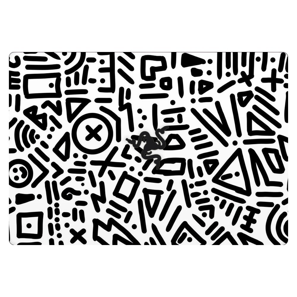 Razer Blade 15 RZ09-02705 laptop skin - Playful Doodle Elements