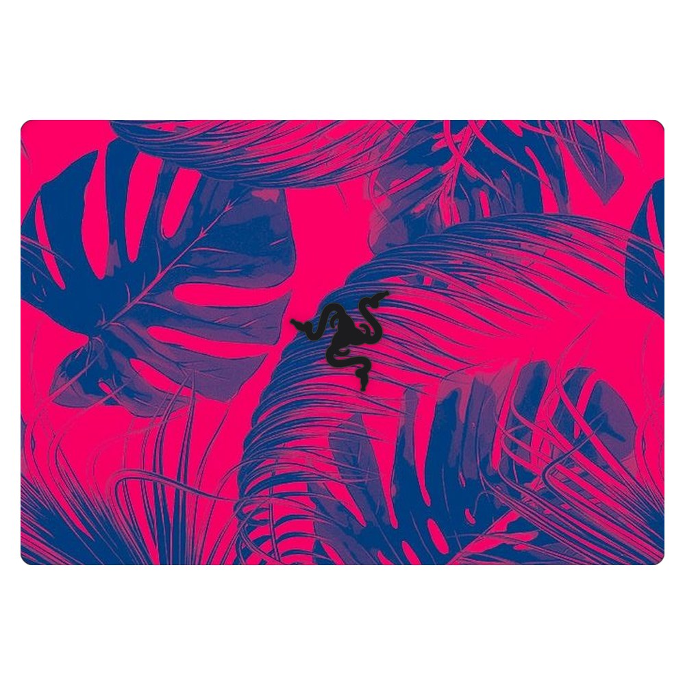 Razer Blade 15 RZ09-02705 laptop skin - Vibrant Neon Pink Foliage