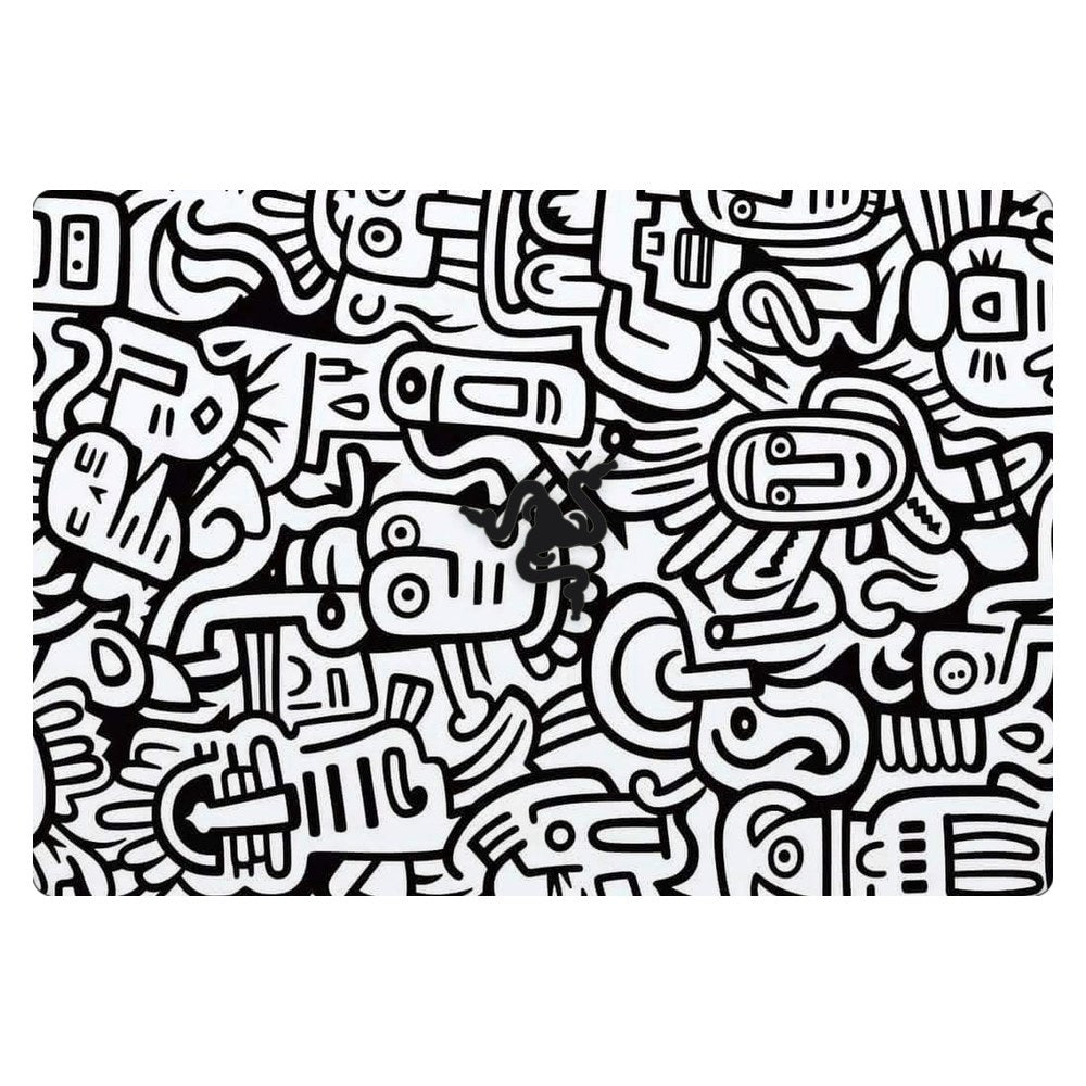 Razer Blade 15 RZ09-02705 laptop skin - Whimsical Black and White