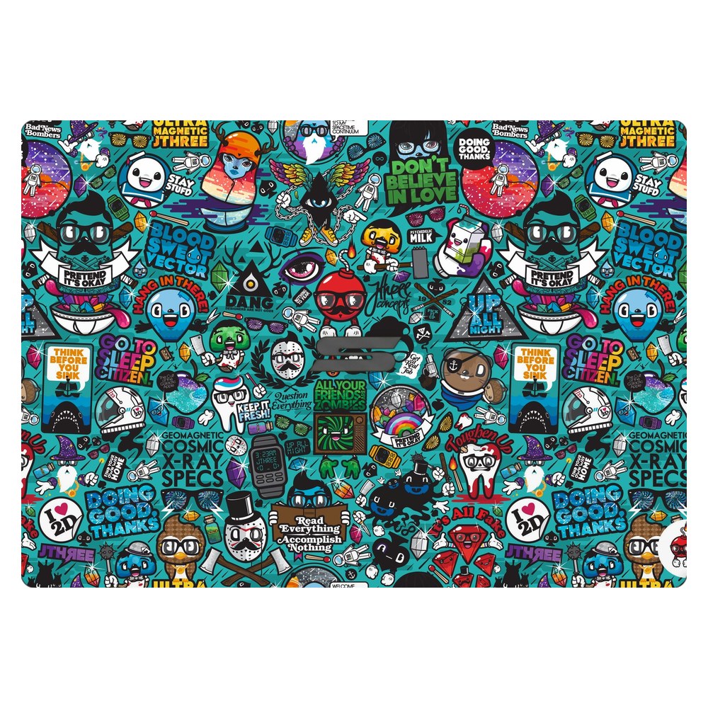 Schenker VIA 14 laptop skin - Blue Sketch