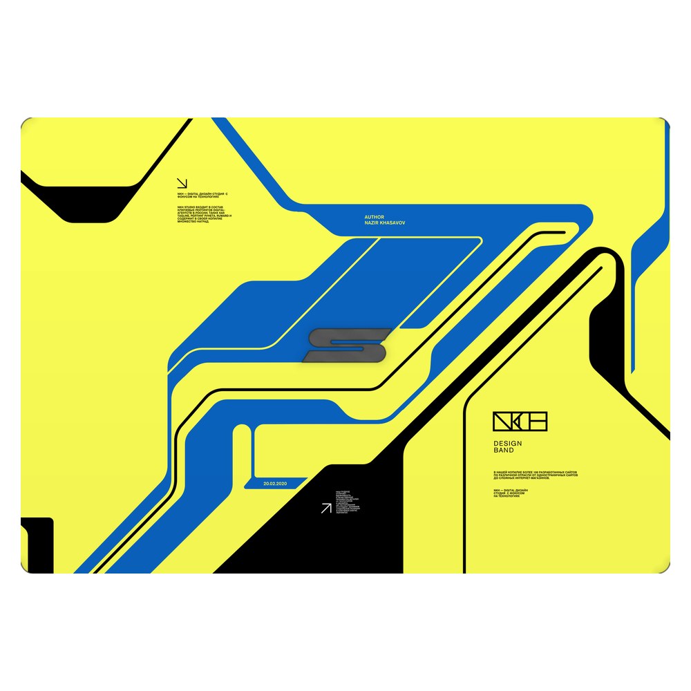 Schenker VIA 14 laptop skin - Cyber Yellow