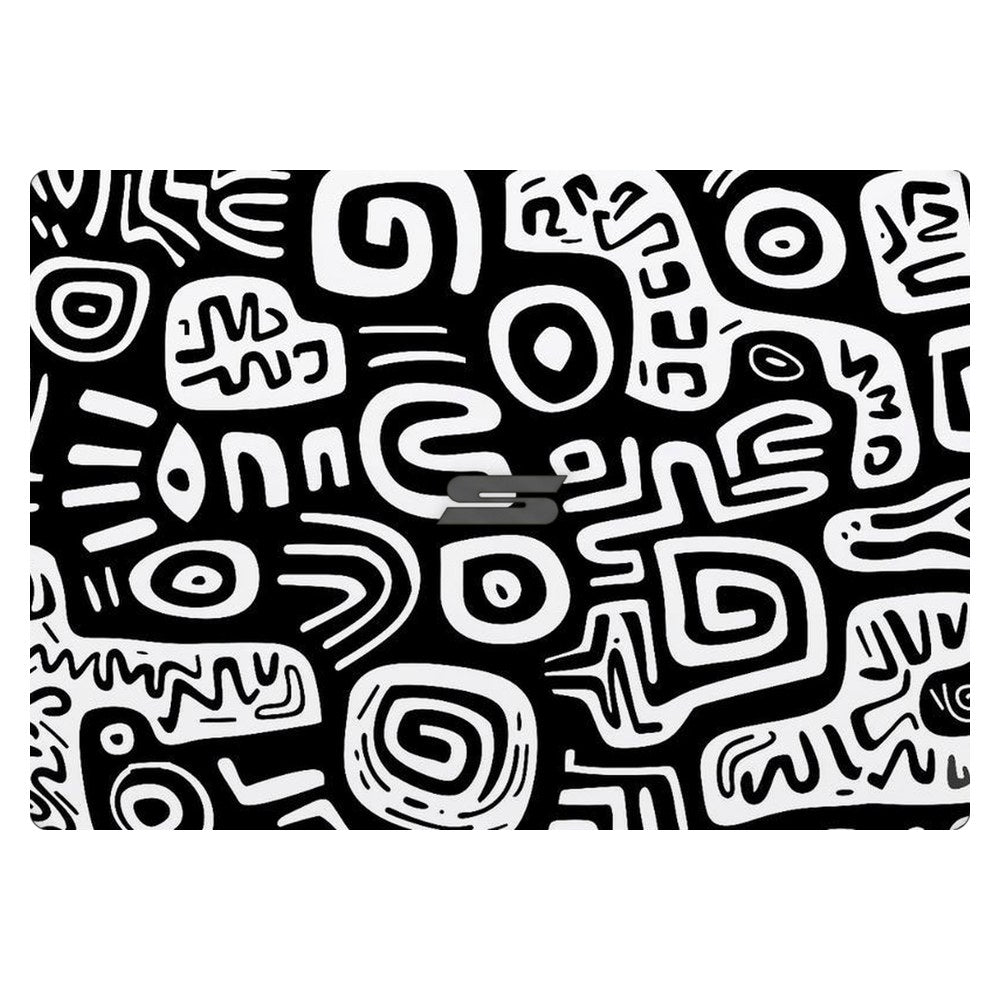 Schenker VIA 14 laptop skin - Monochrome Primitive Art
