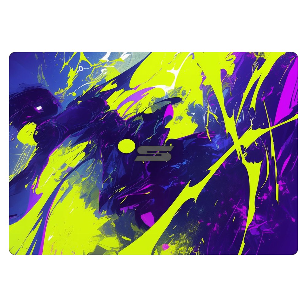 Schenker VIA 14 laptop skin - Neon Paint Explosion