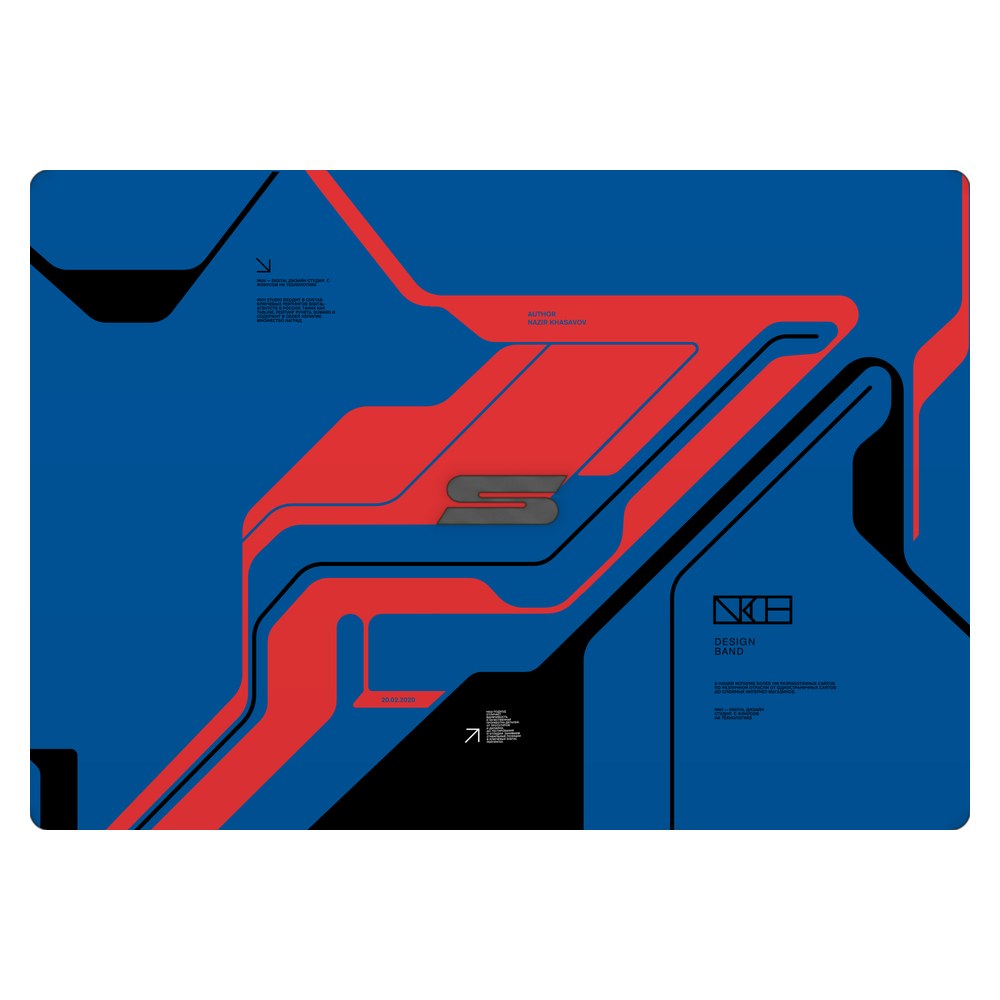 Schenker VIA 14 laptop skin - Prime Blue