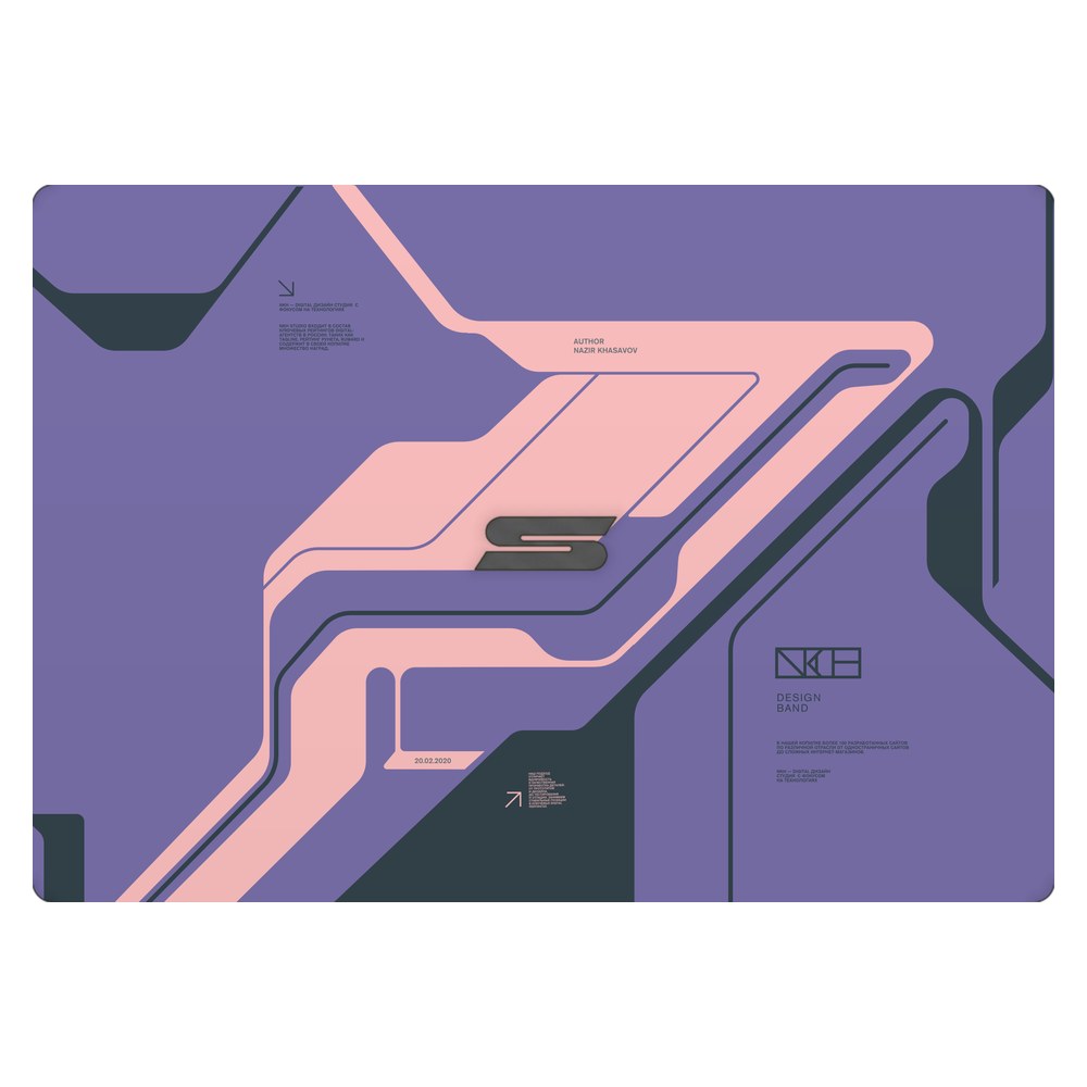 Schenker VIA 14 laptop skin - Purple Cyberpunk