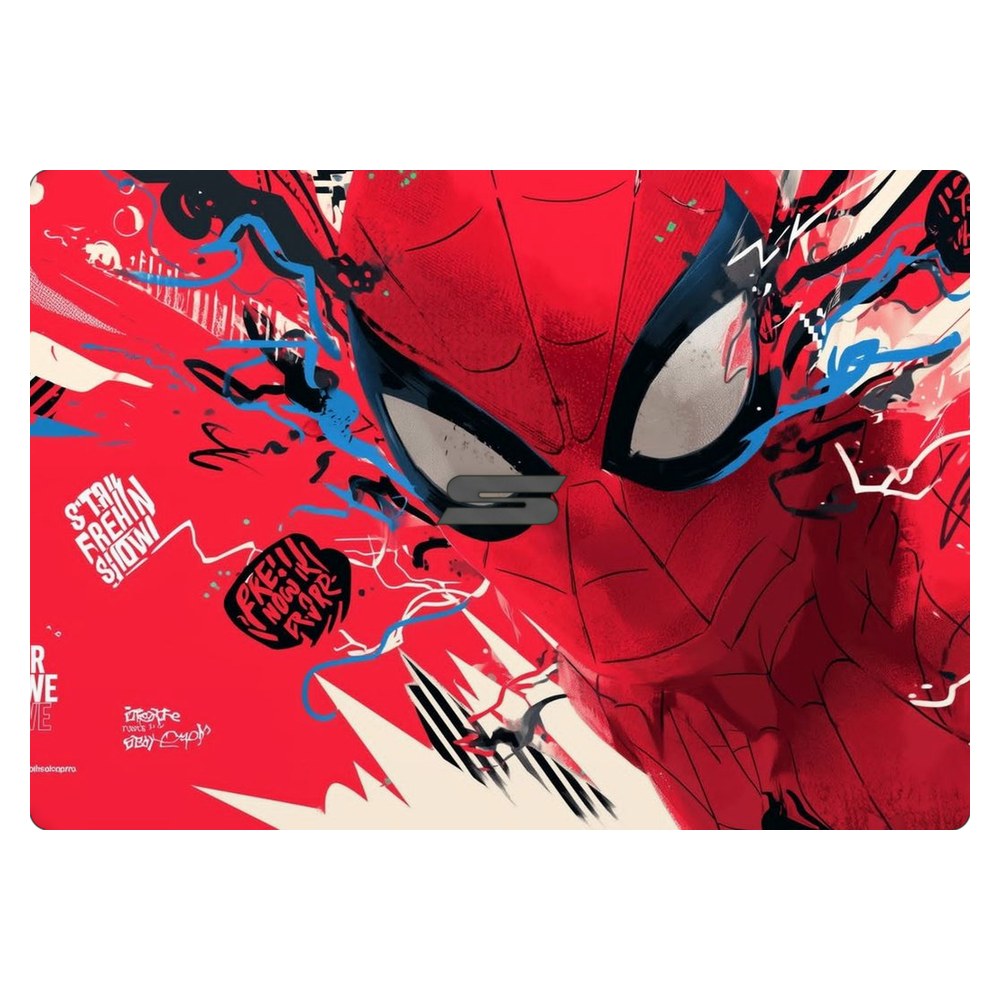 Schenker VIA 14 laptop skin - Web Slinger Graffiti