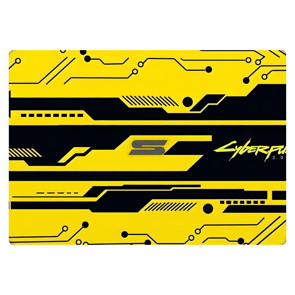 Schenker VIA 14 laptop skin - Yellow Circuit