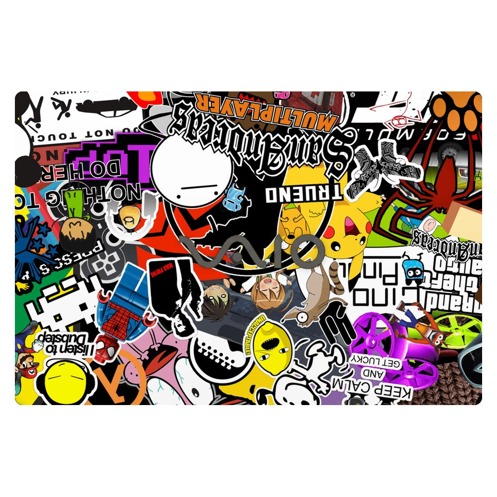 Sony VAIO VJS151 laptop skin - 90s Doodle