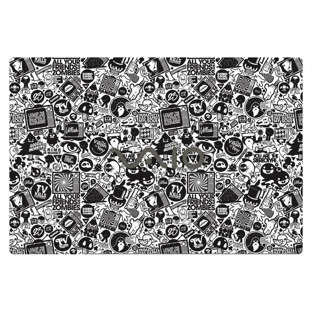 Sony VAIO SVF152 laptop skin - All Your Friends Are Zombies