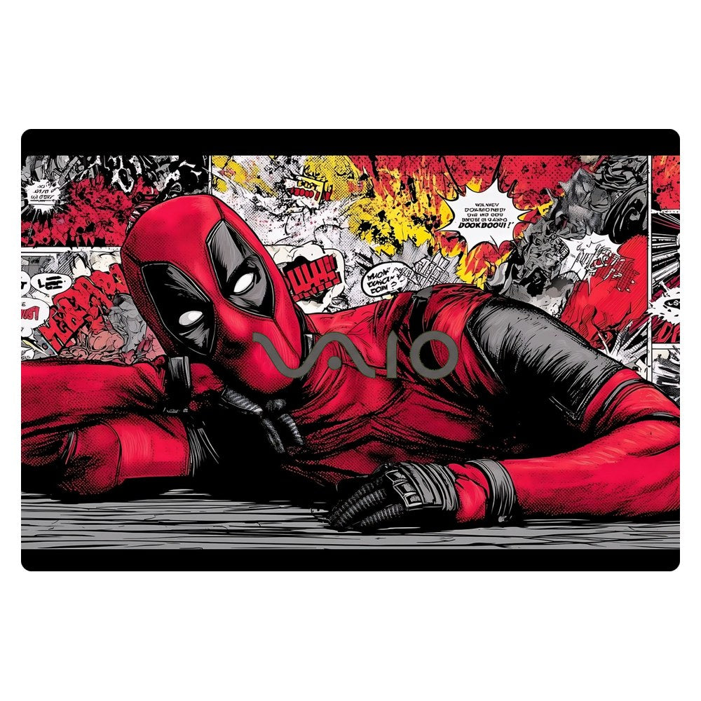 Sony VAIO SVF152 laptop skin - Crimson Comic