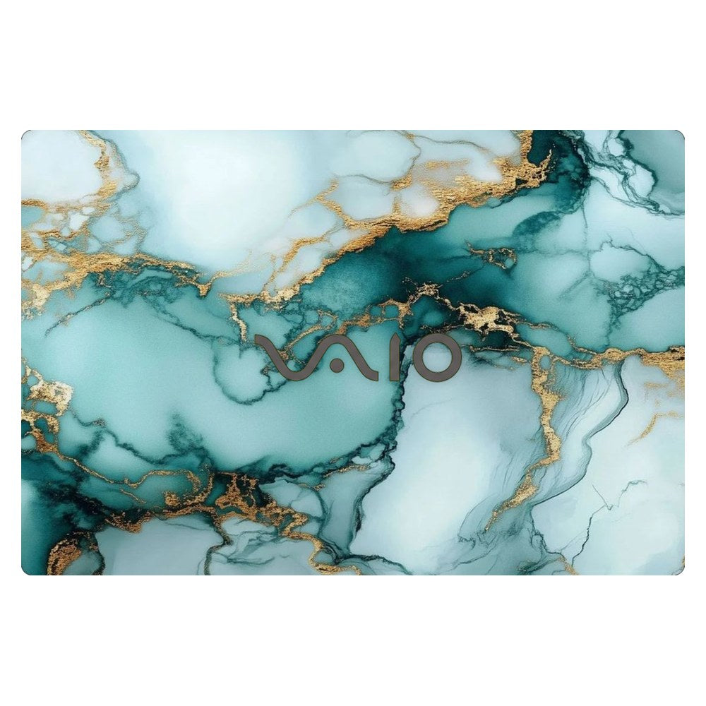 Sony VAIO SVF152 laptop skin - Emerald Fluid Art