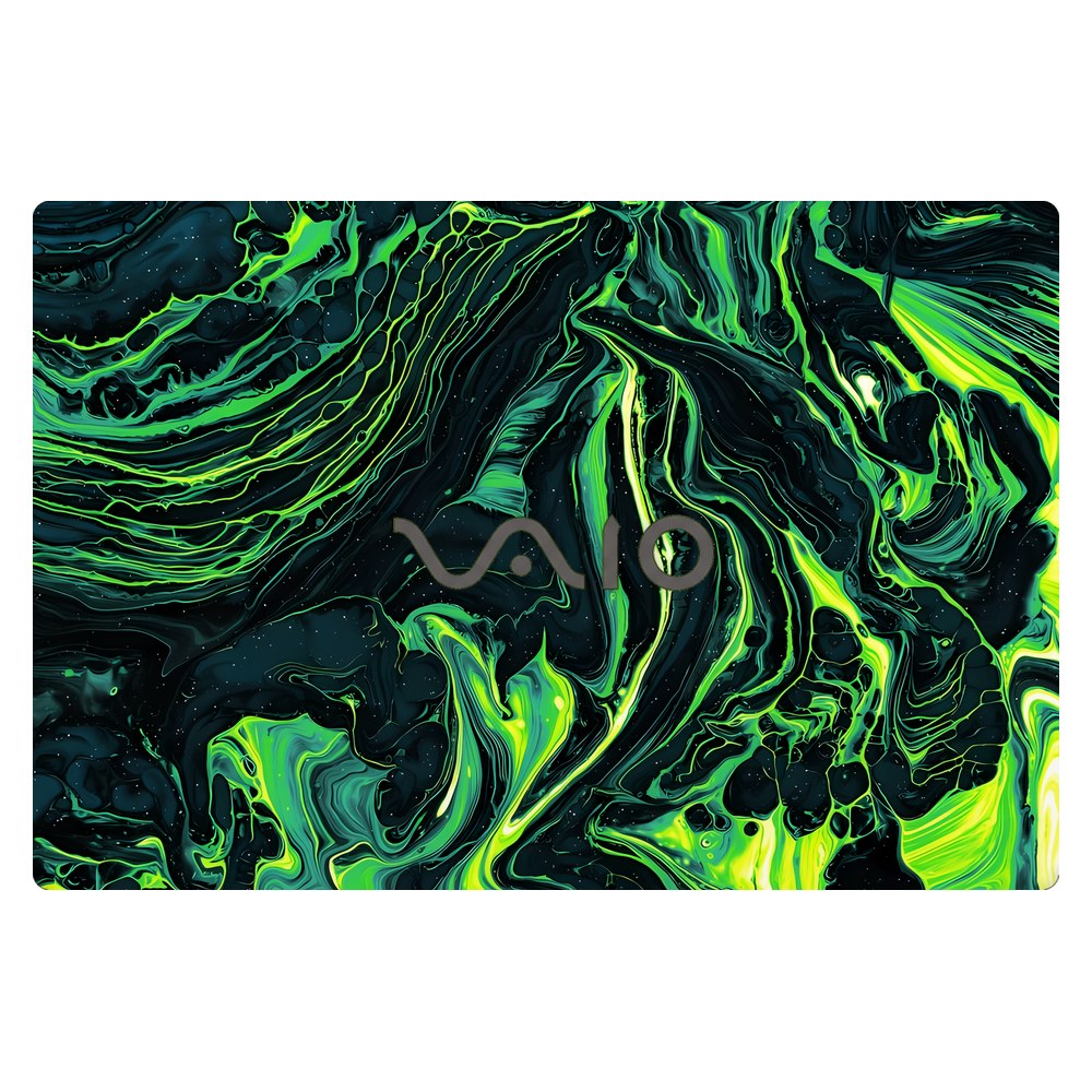 Sony VAIO SVF152 laptop skin - Green Blaze