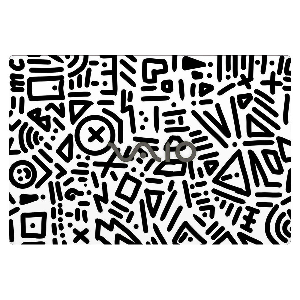Sony VAIO VJS151 laptop skin - Playful Doodle Elements