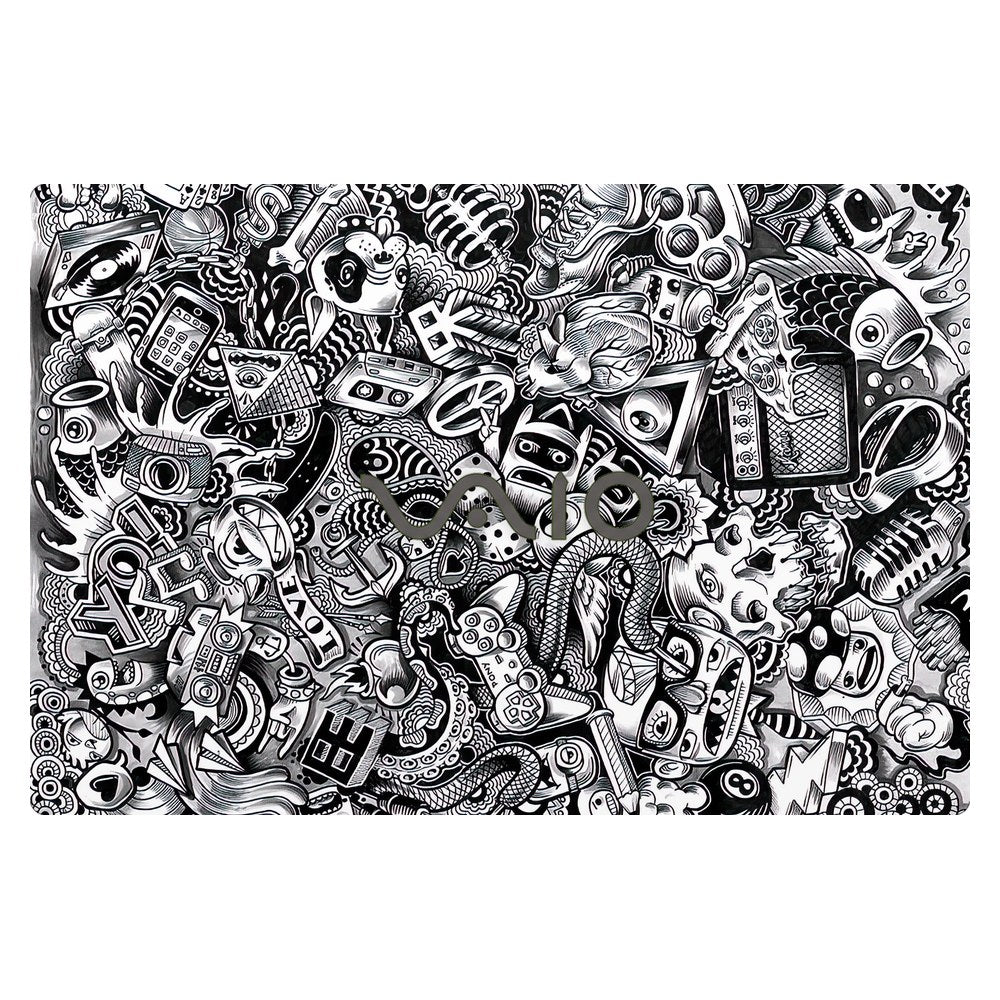 Sony VAIO VJS151 laptop skin - Pony Doodle