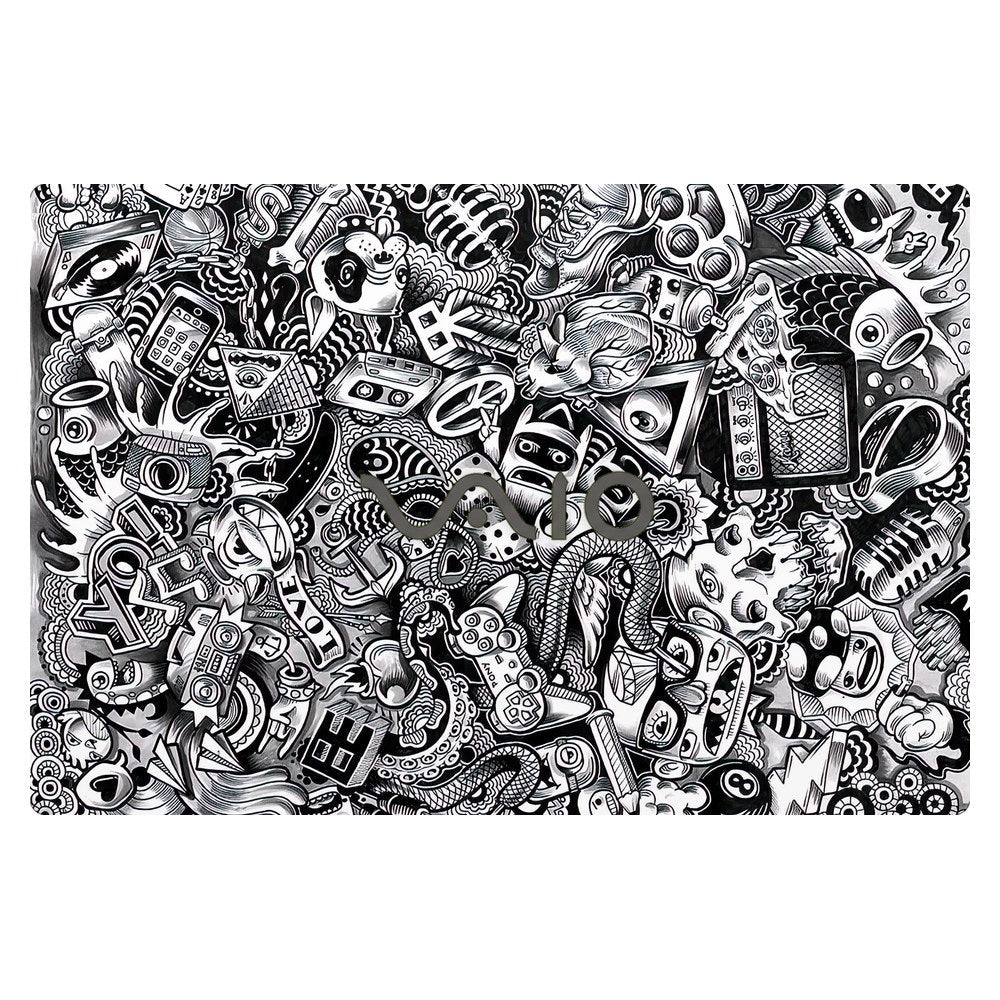 Sony VAIO SVF152 laptop skin - Pony Doodle