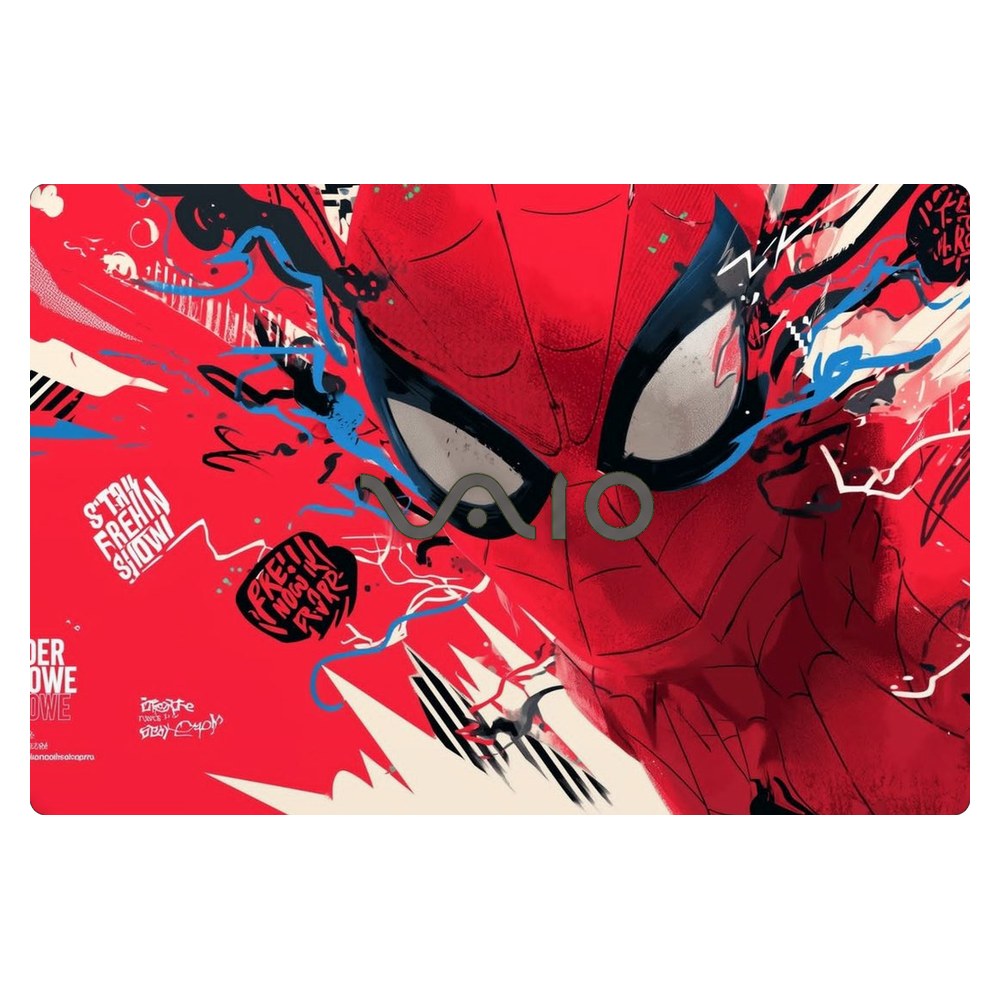 Sony VAIO SVF152 laptop skin - Web Slinger Graffiti