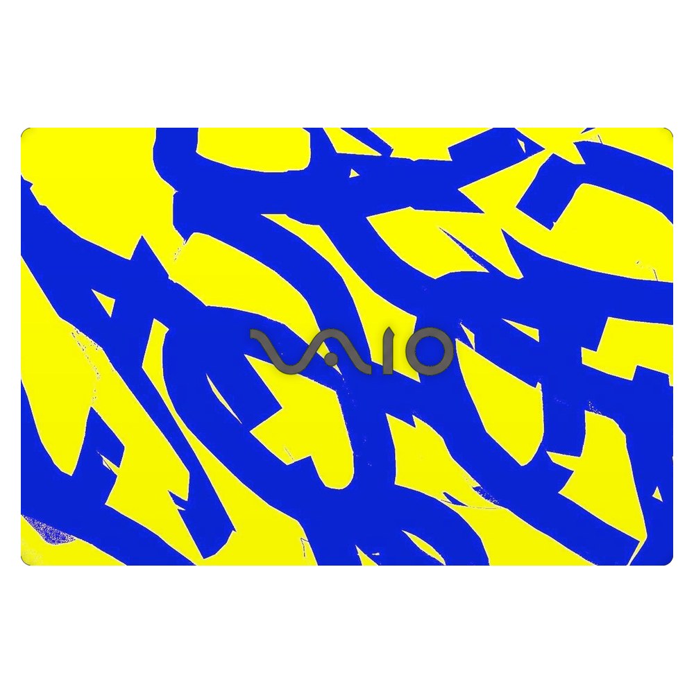 Sony VAIO SVF152 laptop skin - Yellow Abstract Flow