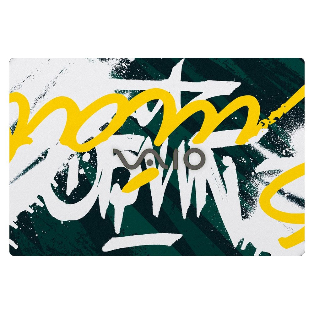 Sony VAIO VJS151 laptop skin - Yellow Brush Strokes