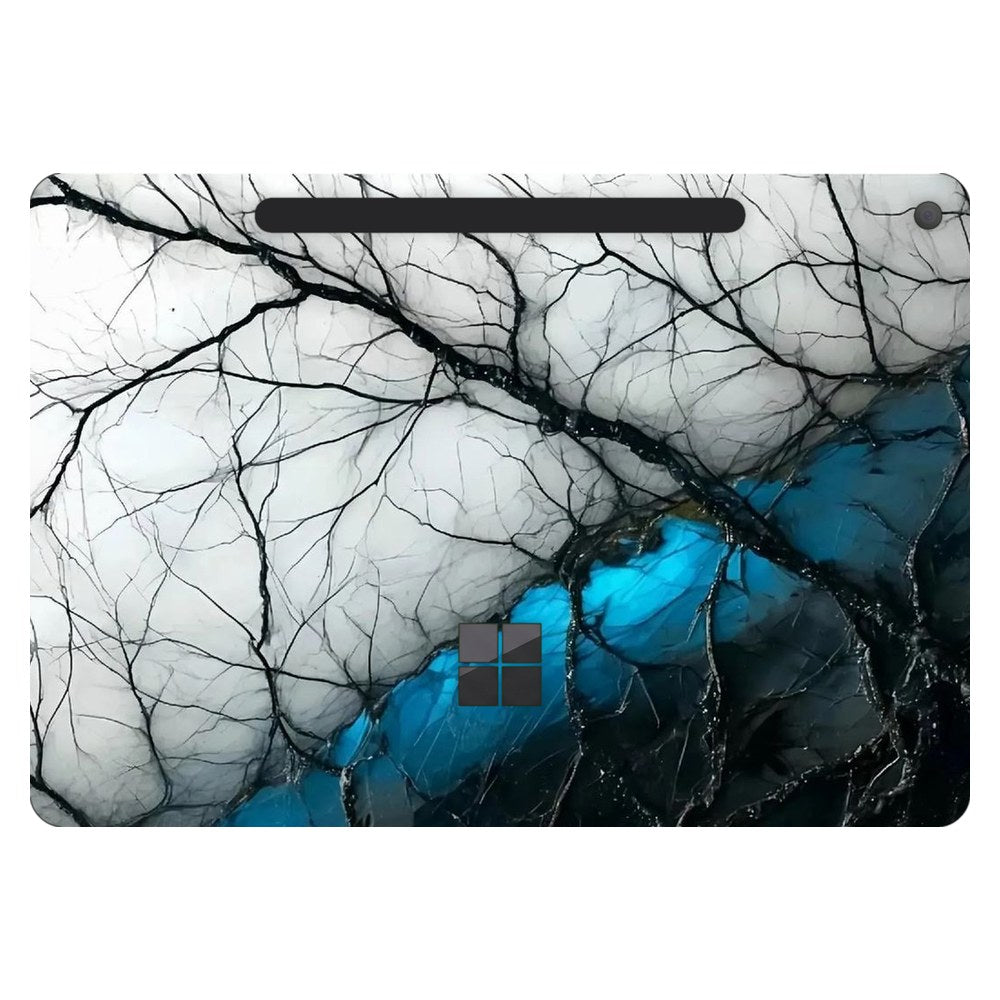 Microsoft Surface Pro 12-inch (Model 2110) laptop skin - Blue Ice Fractal