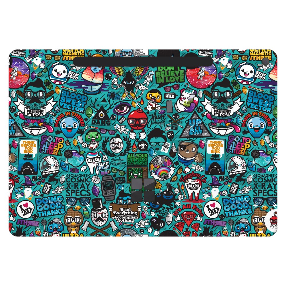 Microsoft Surface Pro 12-inch (Model 2110) laptop skin - Blue Sketch