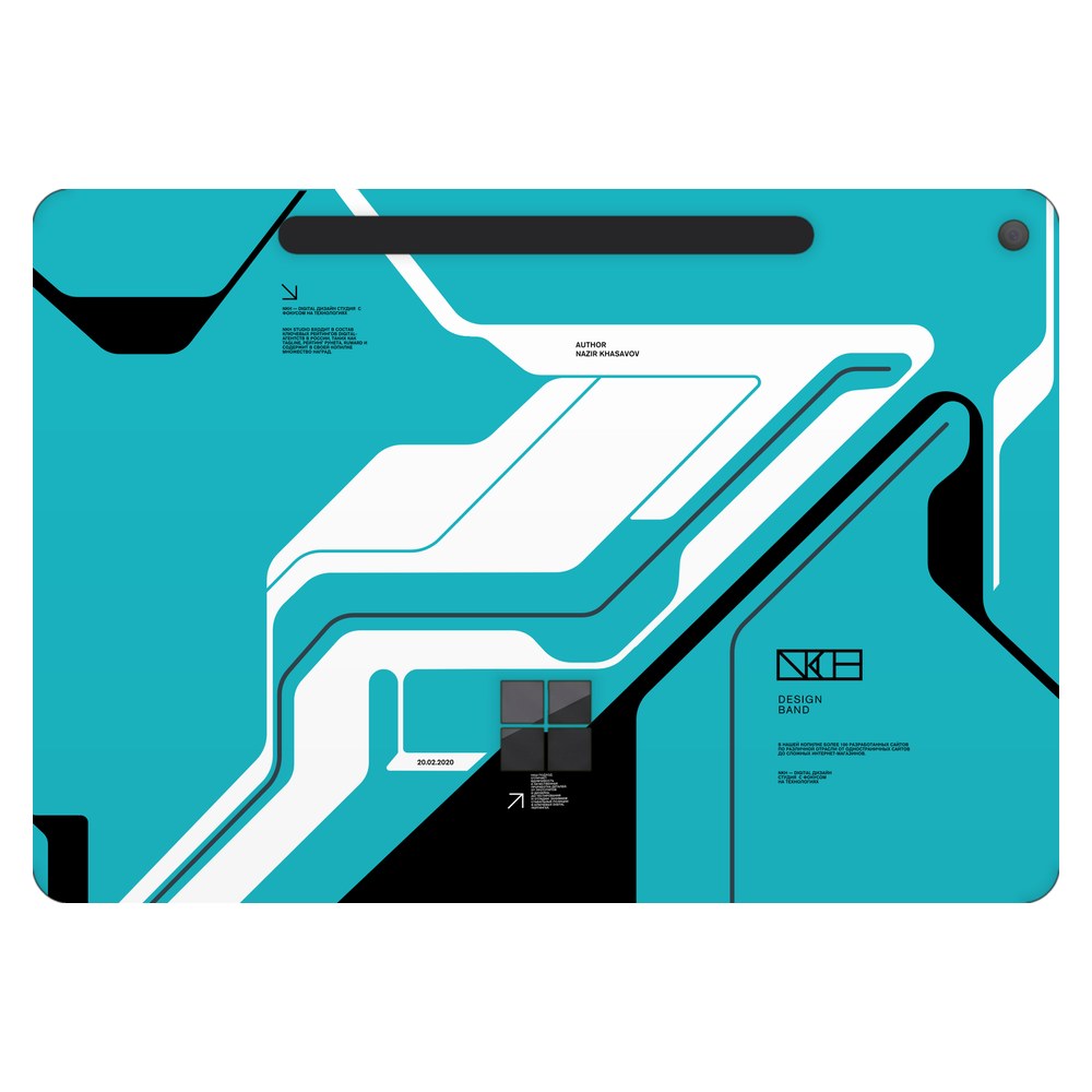 Microsoft Surface Pro 12-inch (Model 2110) laptop skin - Cyber Blue