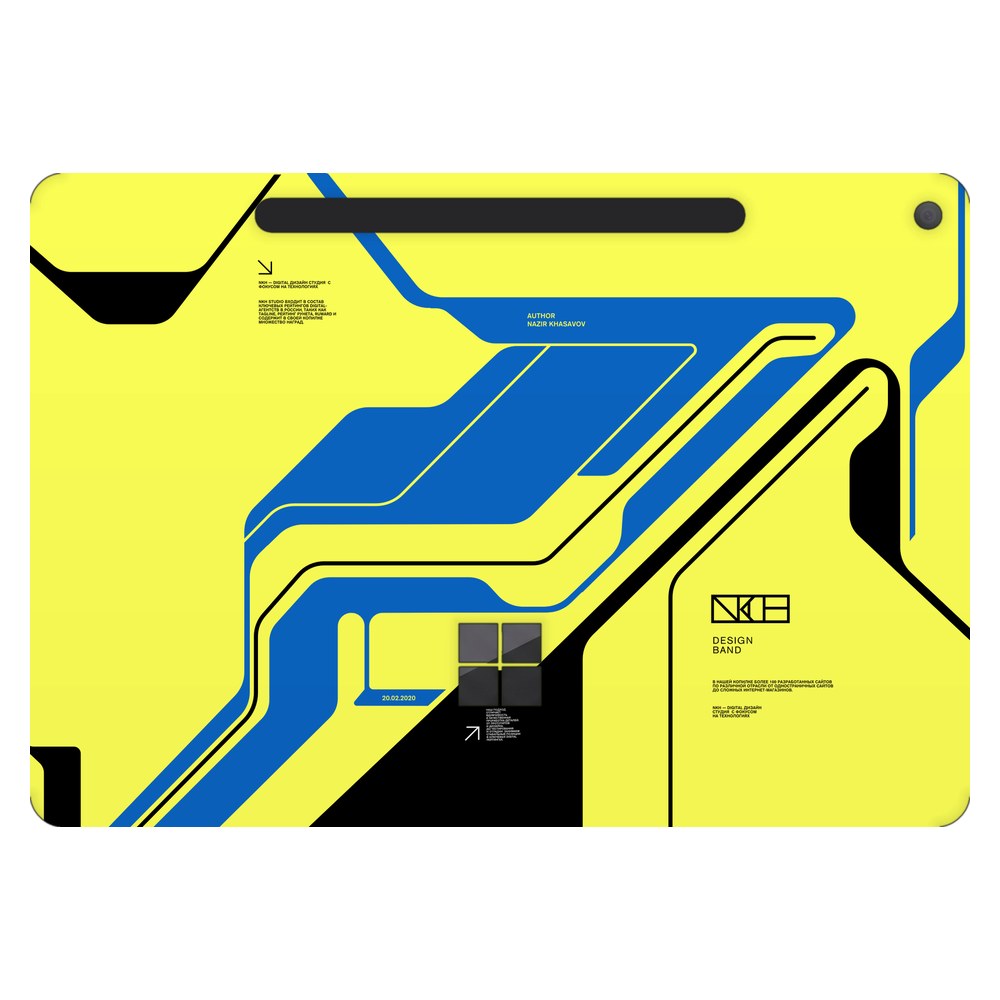 Microsoft Surface Pro 12-inch (Model 2110) laptop skin - Cyber Yellow