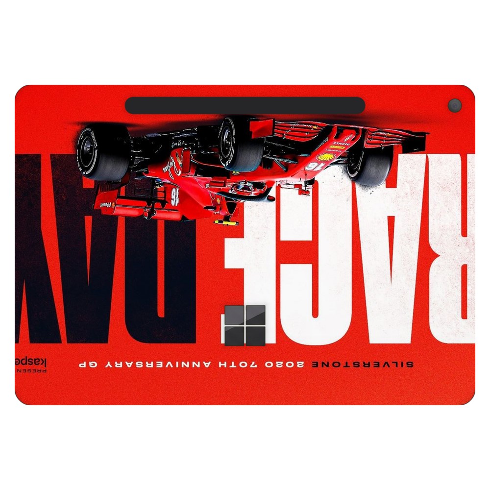 Microsoft Surface Pro 12-inch (Model 2110) laptop skin - Ferrari Racing Graphic Red