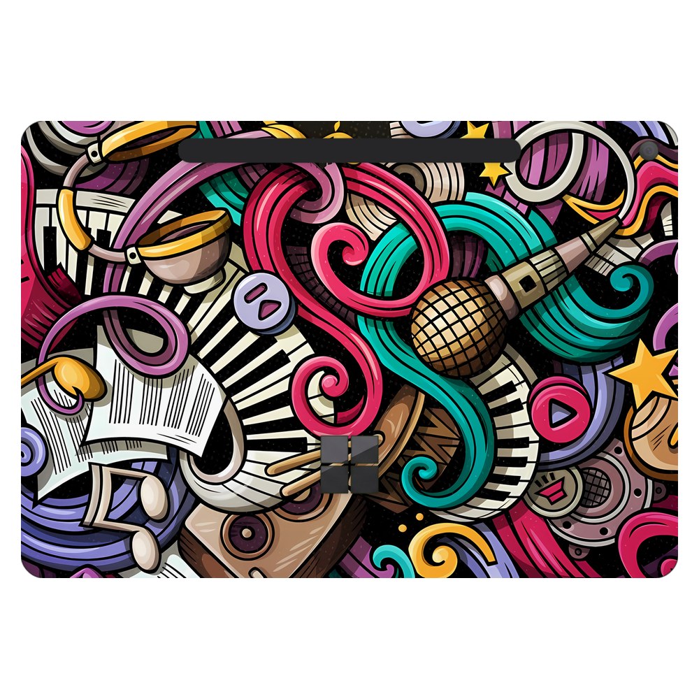 Microsoft Surface Pro 12-inch (Model 2110) laptop skin - Music Doodle