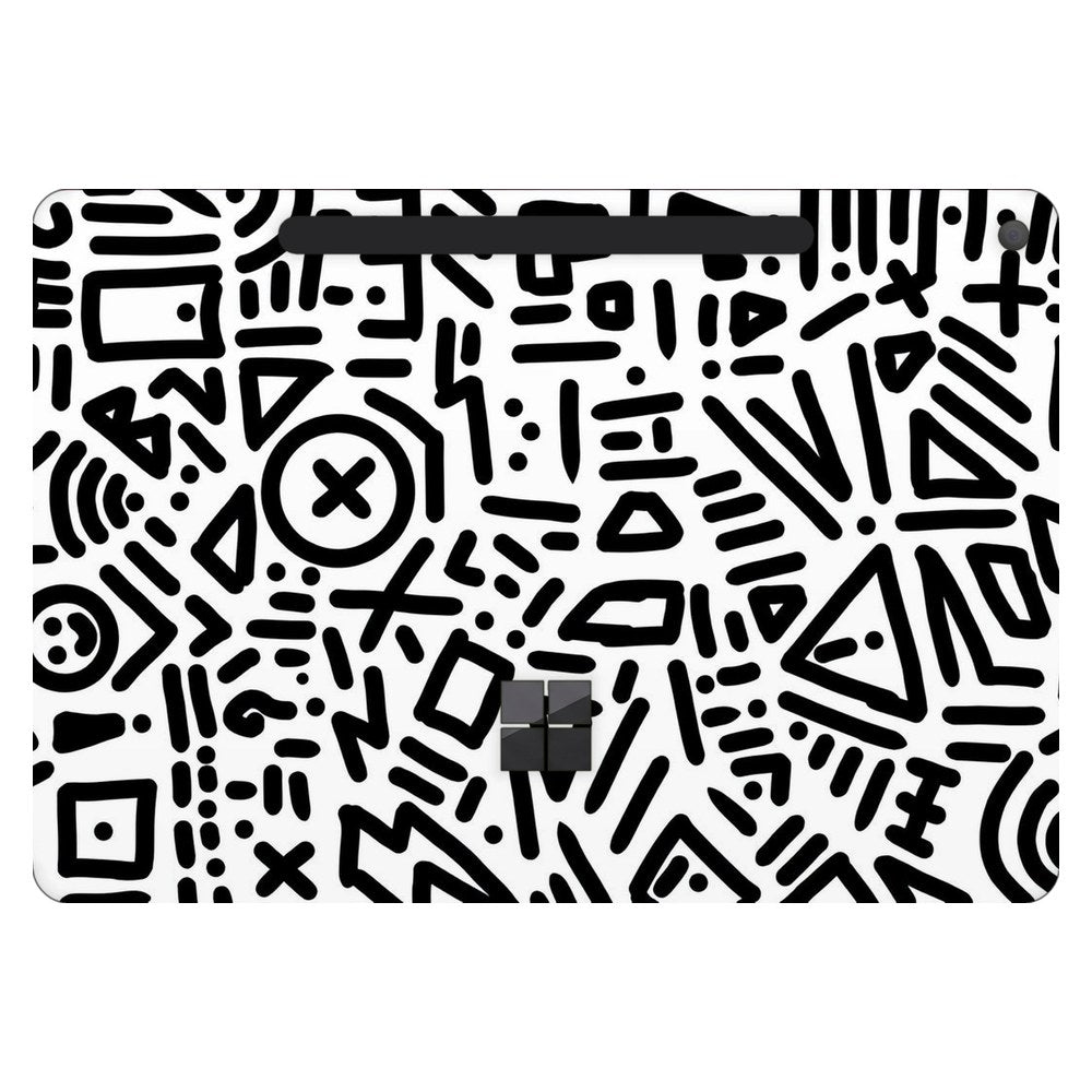 Microsoft Surface Pro 12-inch (Model 2110) laptop skin - Playful Doodle Elements