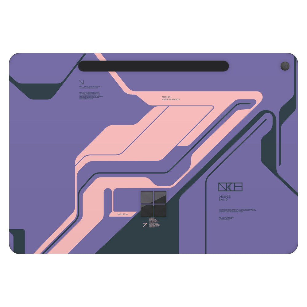 Microsoft Surface Pro 12-inch (Model 2110) laptop skin - Purple Cyberpunk