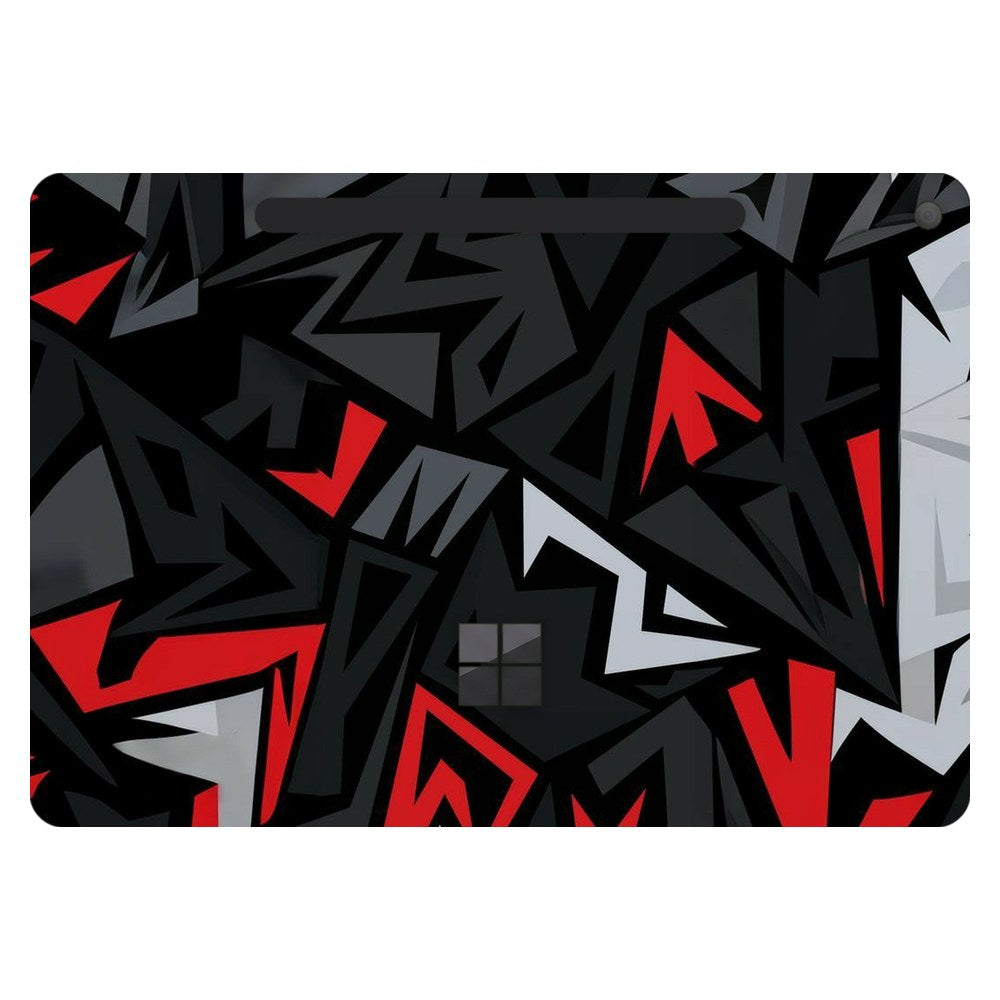Microsoft Surface Pro 12-inch (Model 2110) laptop skin - Red Graffiti
