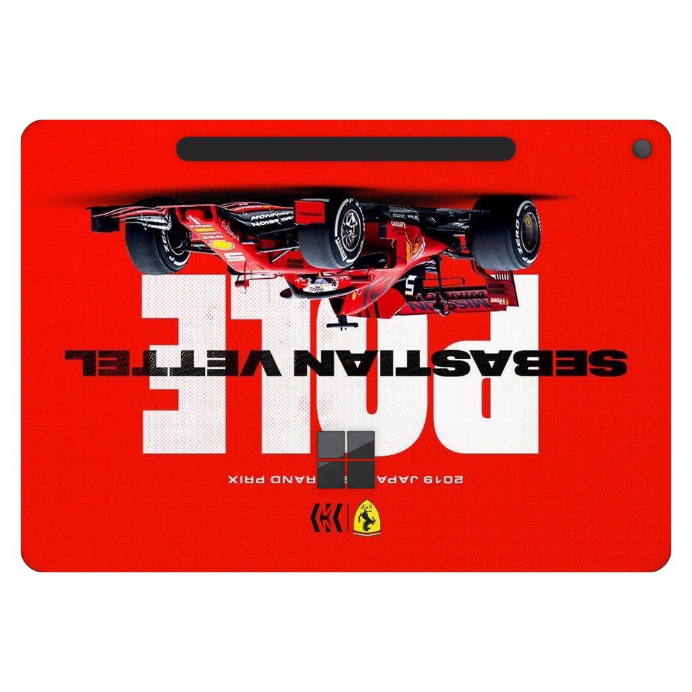 Microsoft Surface Pro 12-inch (Model 2110) laptop skin - Vettel Suzuka Pole 2019
