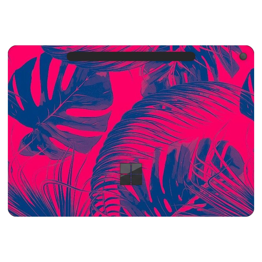 Microsoft Surface Pro 12-inch (Model 2110) laptop skin - Vibrant Neon Pink Foliage