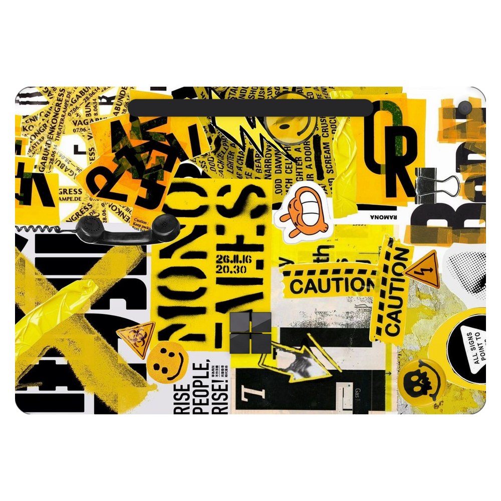 Microsoft Surface Pro 12-inch (Model 2110) laptop skin - Yellow Alert