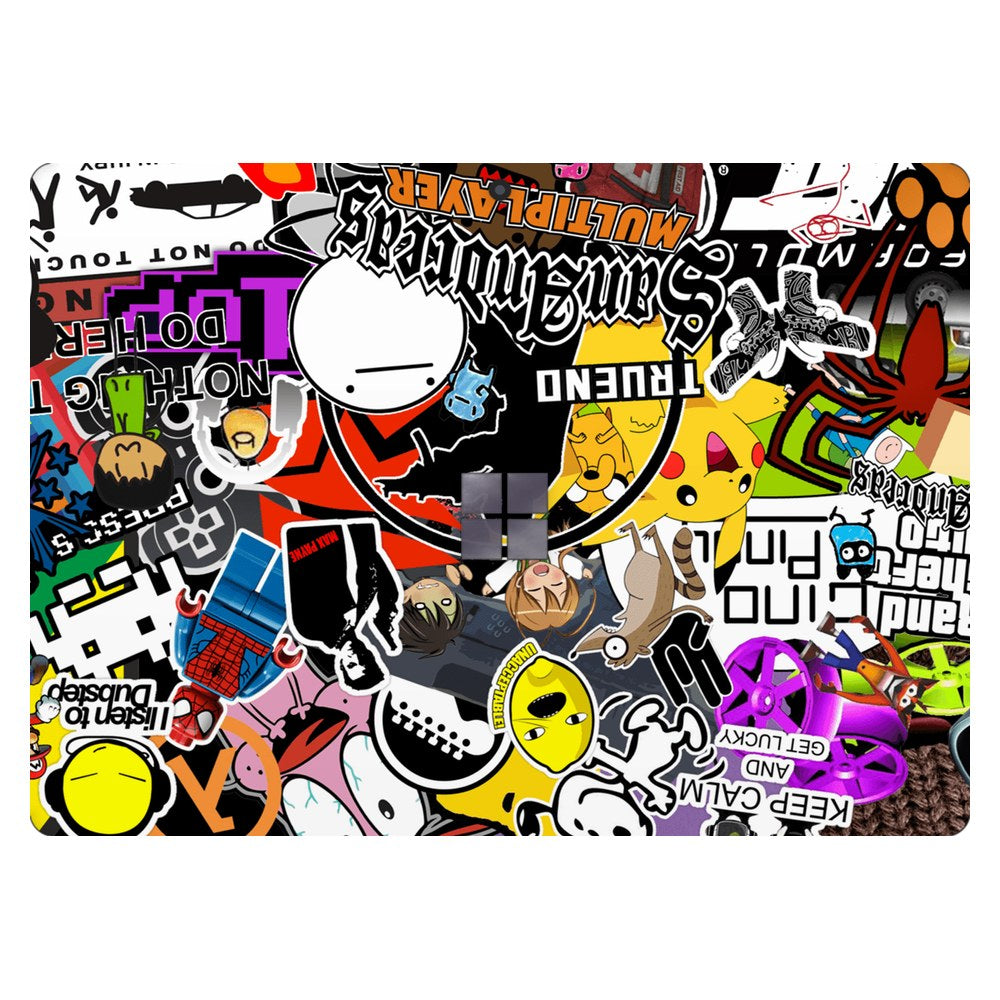 Microsoft Surface Pro 6 (Model 1796) laptop skin - 90s Doodle