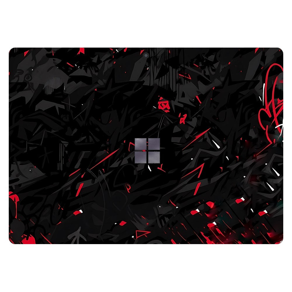 Microsoft Surface Pro 8 laptop skin - Abstract Crimson