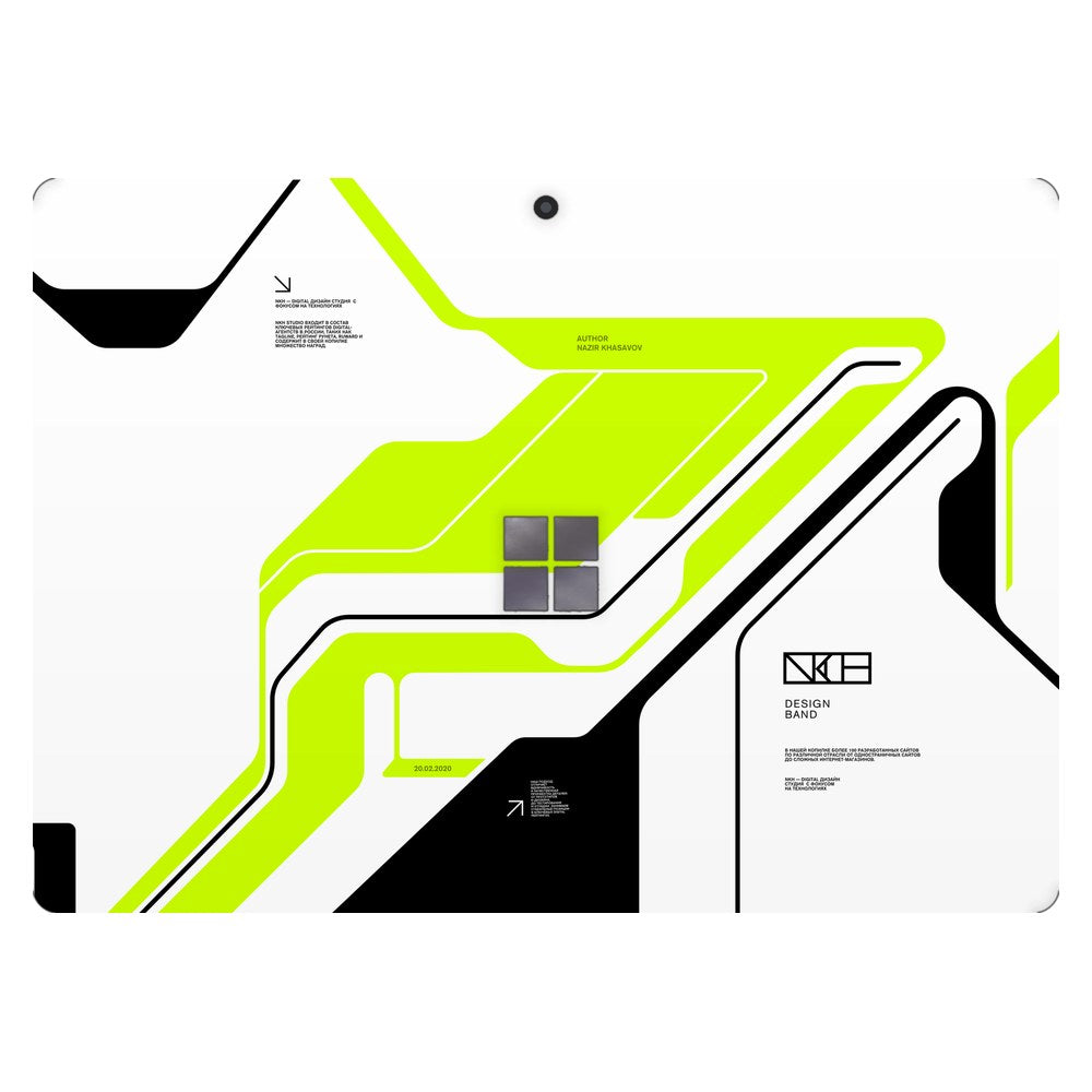 Microsoft Surface Pro 8 laptop skin - Acid Green