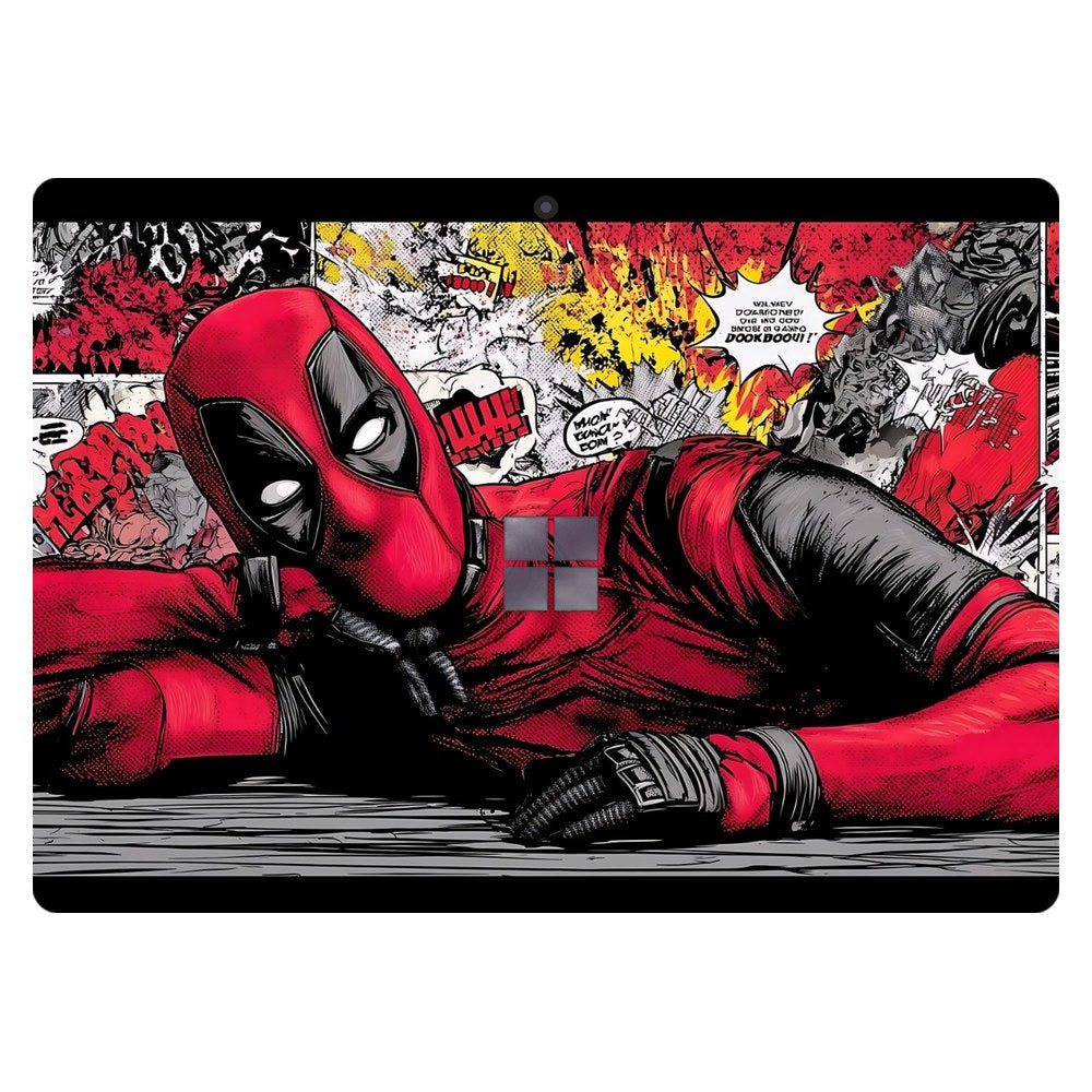 Microsoft Surface Pro 8 laptop skin - Crimson Comic
