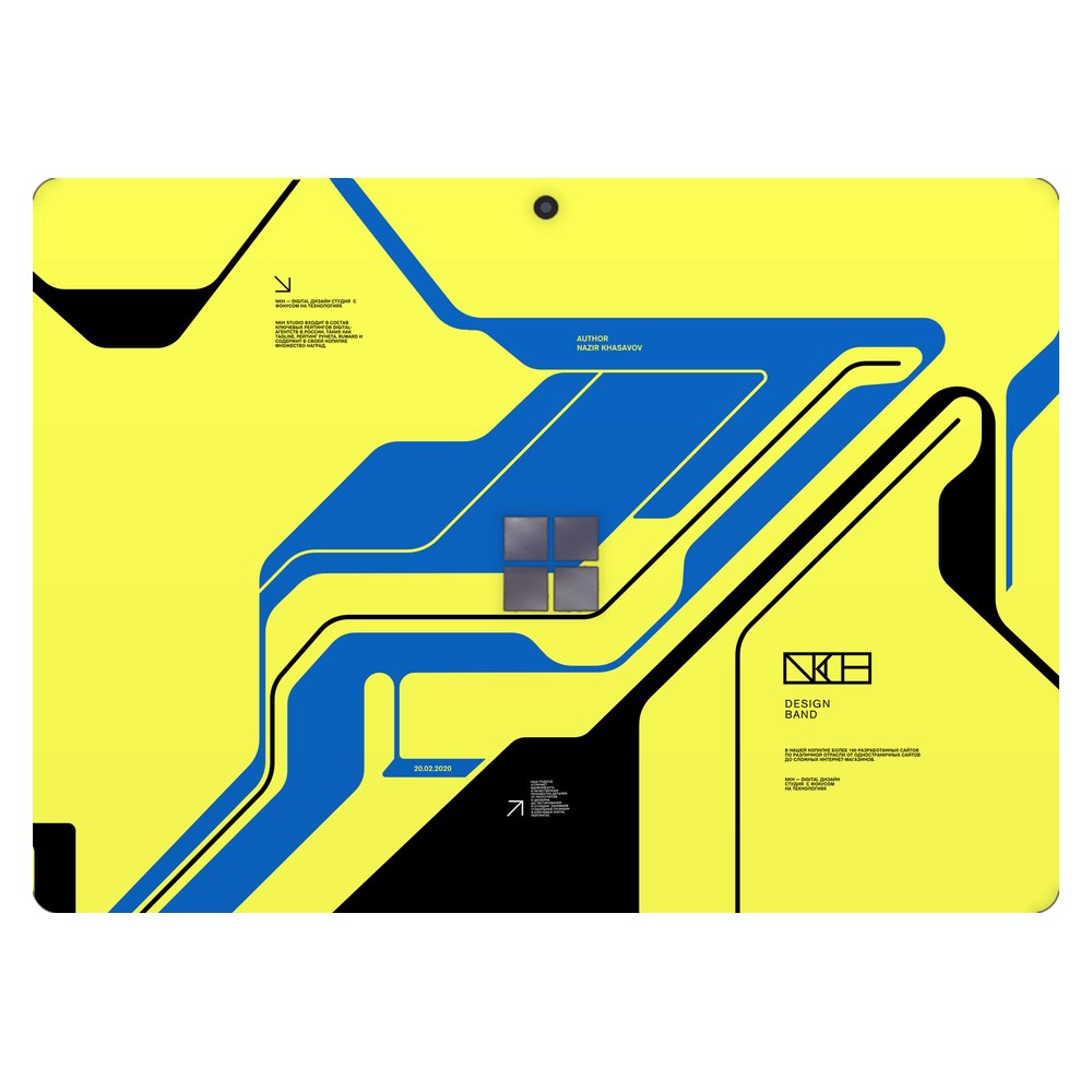 Microsoft Surface Pro 11th Edition (Model 2076) laptop skin - Cyber Yellow