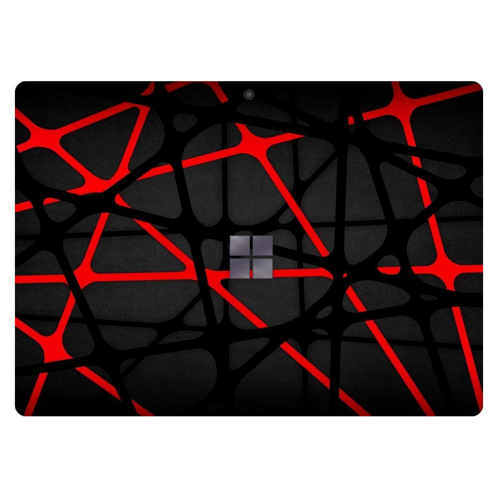 Microsoft Surface Pro 11th Edition (Model 2076) laptop skin - Cyberpunk Web Structure