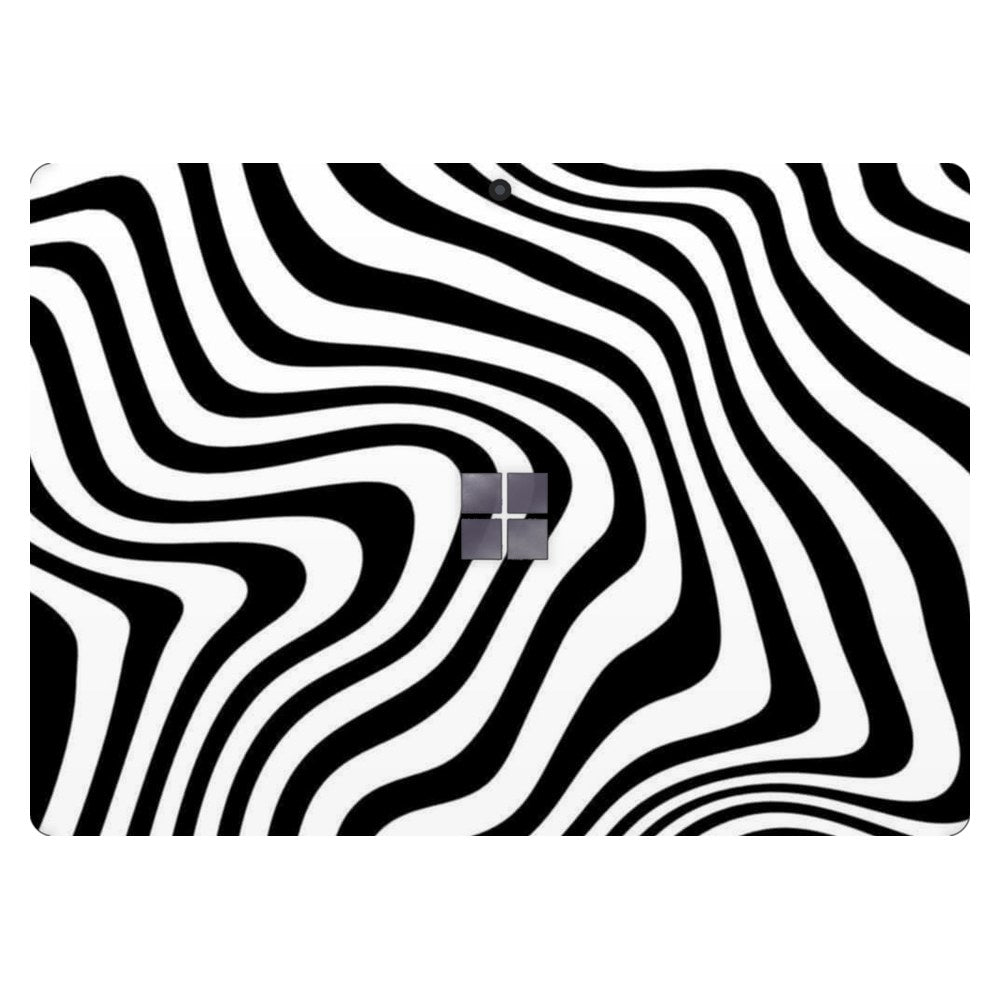 Microsoft Surface Pro 7 (Model 1866) laptop skin - Distorted Grid Abstract
