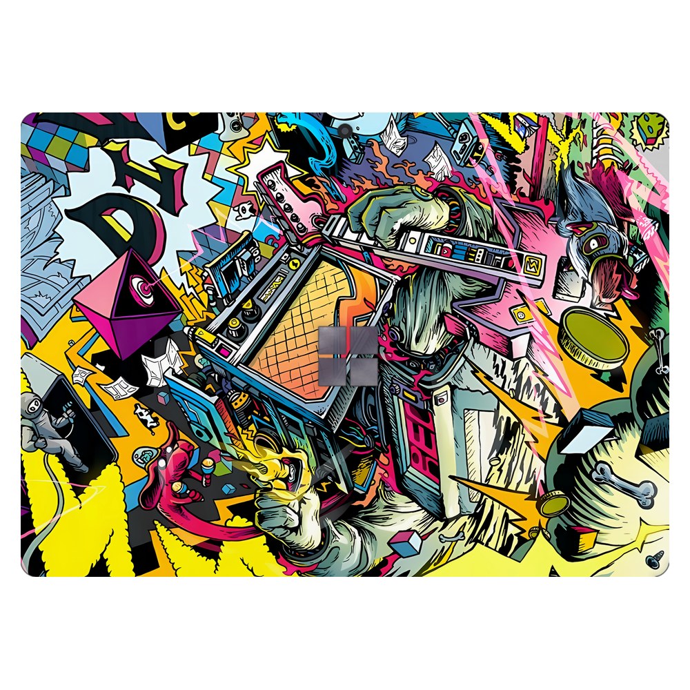 Microsoft Surface Pro 7 (Model 1866) laptop skin - Dizzy Doodles
