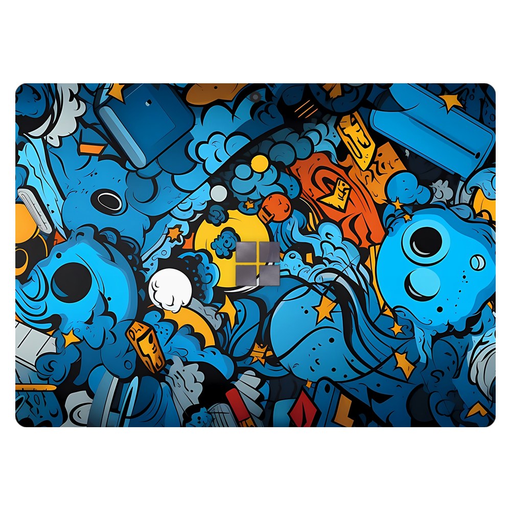 Microsoft Surface Pro 7 (Model 1866) laptop skin - Doodle Frenzy