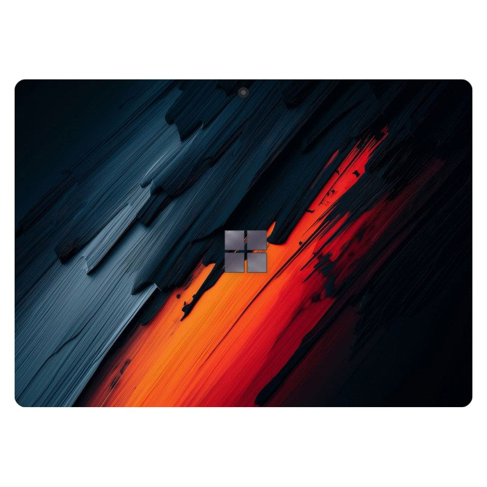 Microsoft Surface Pro 7 (Model 1866) laptop skin - Fire Paint Swipe