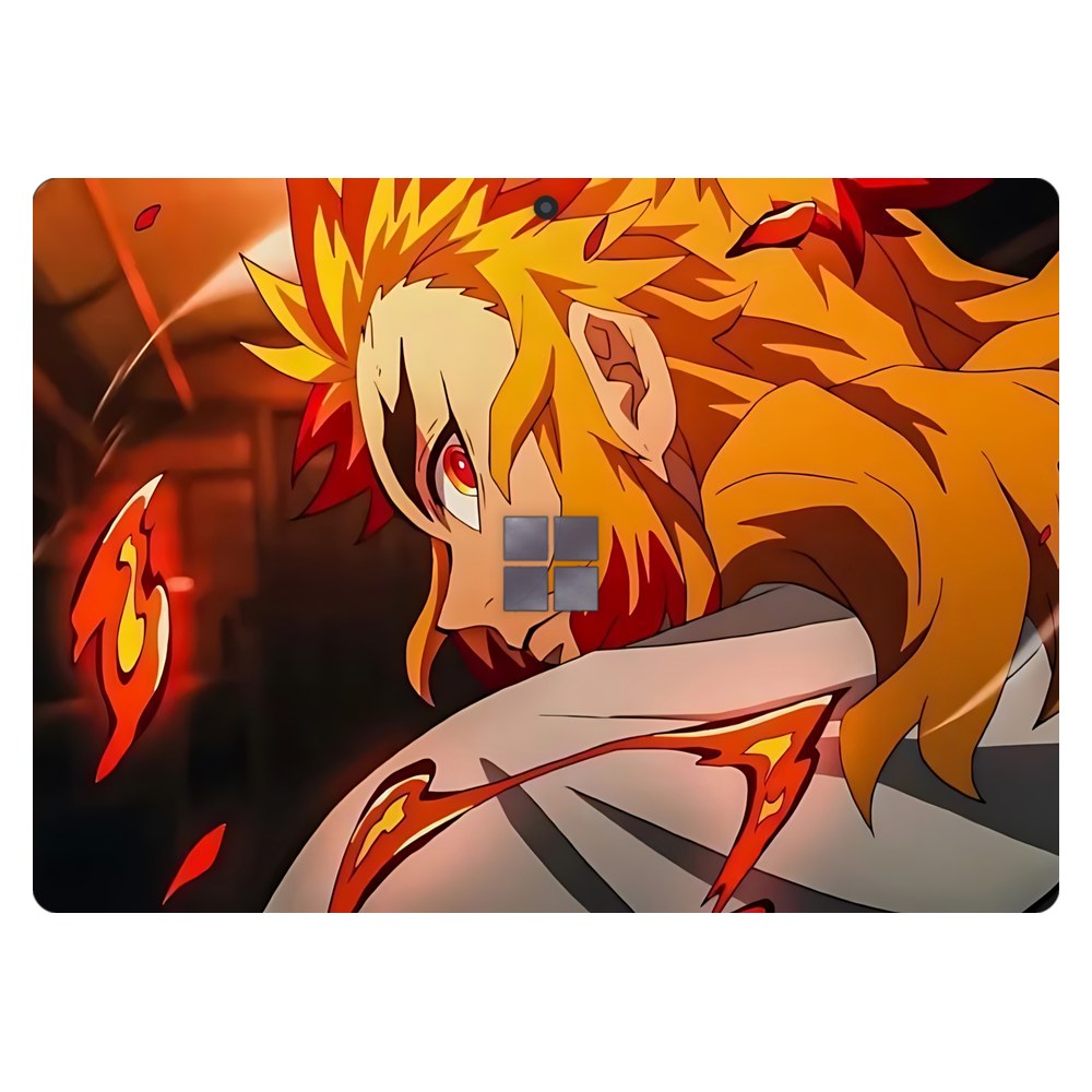 Microsoft Surface Pro 11th Edition (Model 2076) laptop skin - Flame Hashira