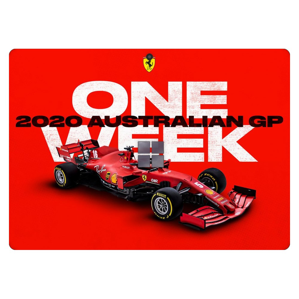 Microsoft Surface Pro 11th Edition (Model 2076) laptop skin - Melbourne GP Ferrari Countdown