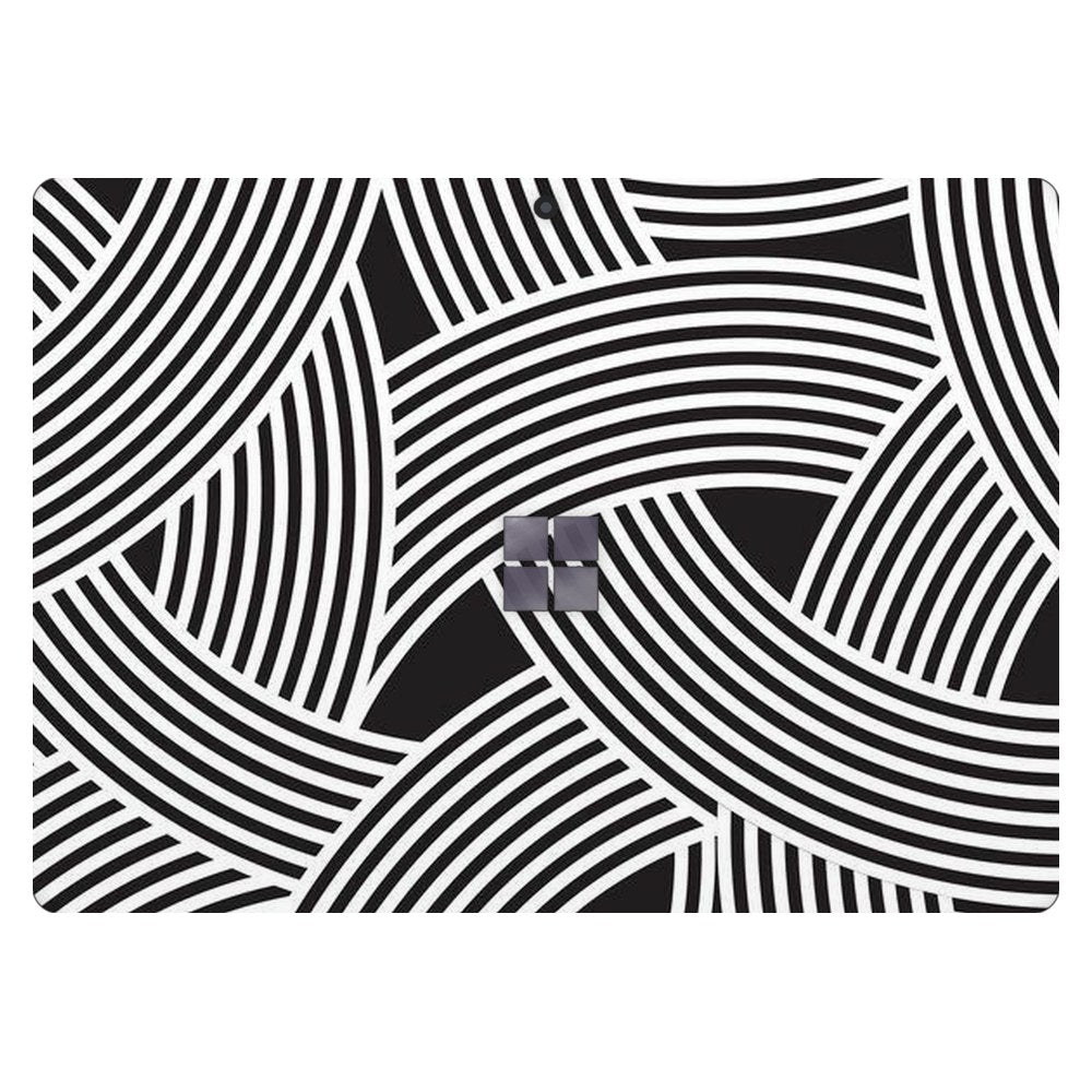 Microsoft Surface Pro 7 (Model 1866) laptop skin - Minimalist Optical Pattern