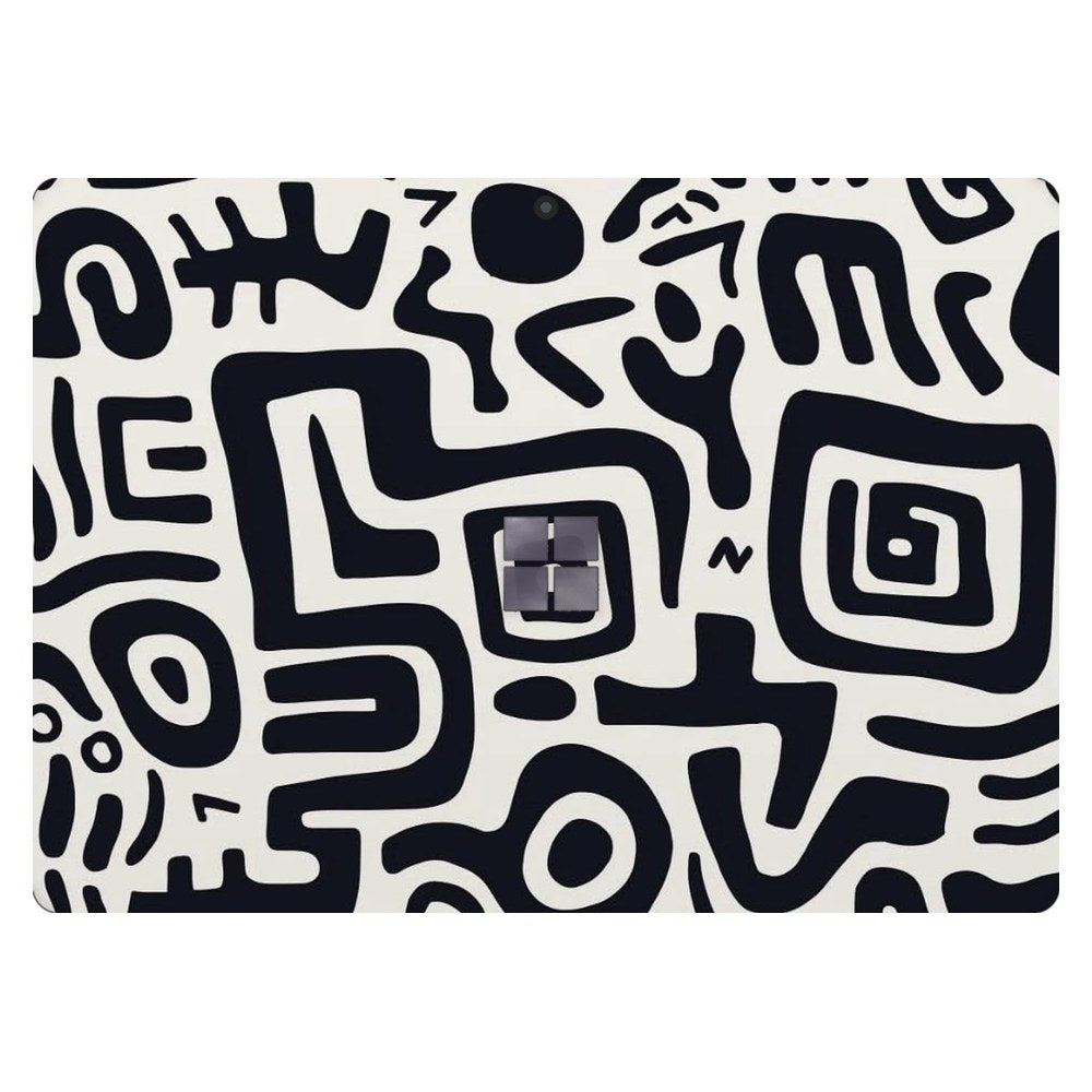 Microsoft Surface Pro 11th Edition (Model 2076) laptop skin - Minimalist Tribal Elements