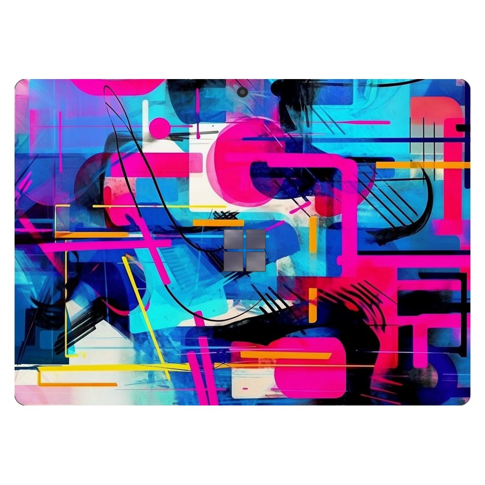 Microsoft Surface Pro X laptop skin - Modern Geometric Fusion